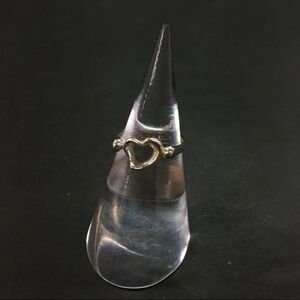 TIFFANY&CO. Silver 925 Peretti Open Heart Ring ISO sz:48